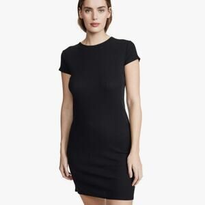 Skarlett Blue Women's Daydream Mini Tee Slip Dress Black Size Small